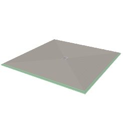 Presloped 72" x 72" Shower Pan